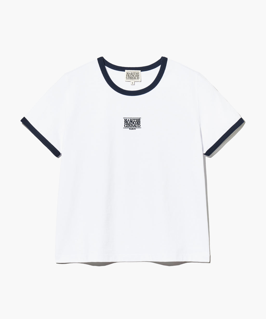 W CLASSIC LOGO RINGER TEE