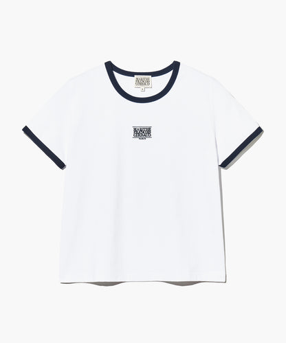 W CLASSIC LOGO RINGER TEE