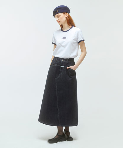 W CLASSIC LOGO RINGER TEE