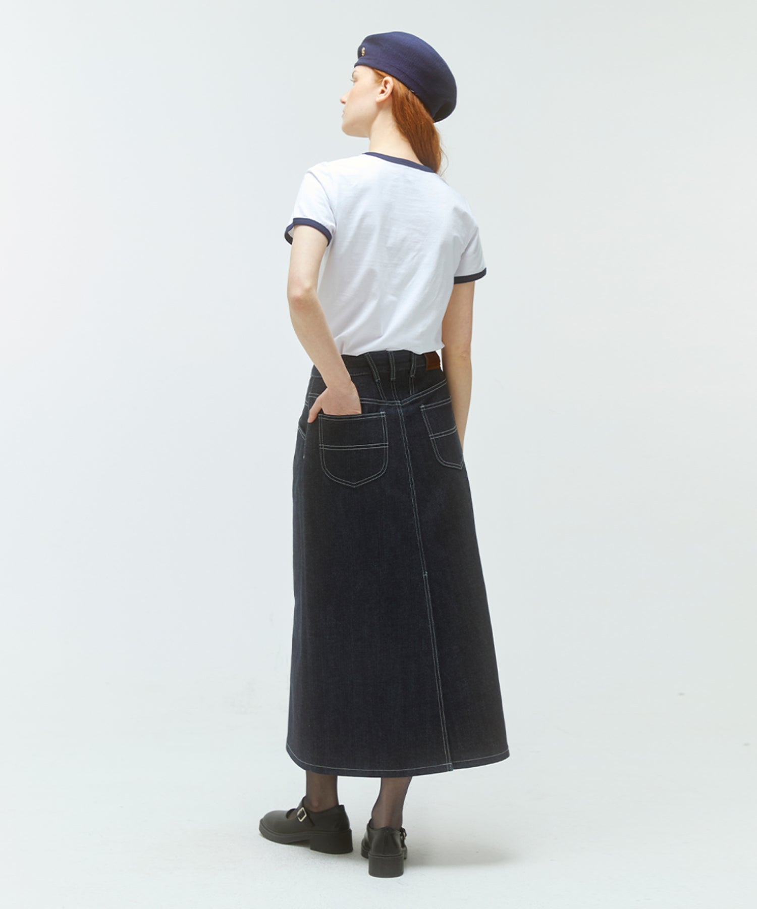 W CLASSIC LOGO RINGER TEE