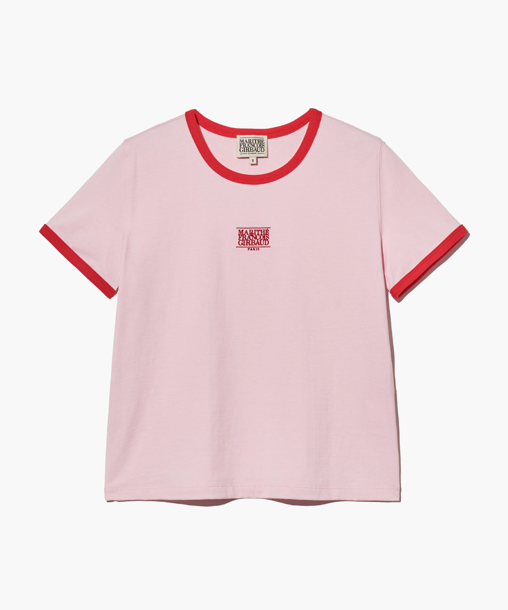 W CLASSIC LOGO RINGER TEE