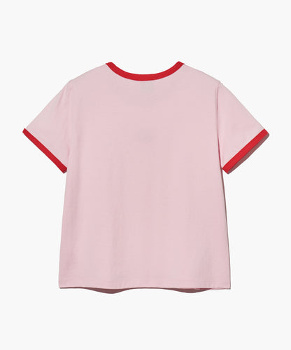 W CLASSIC LOGO RINGER TEE