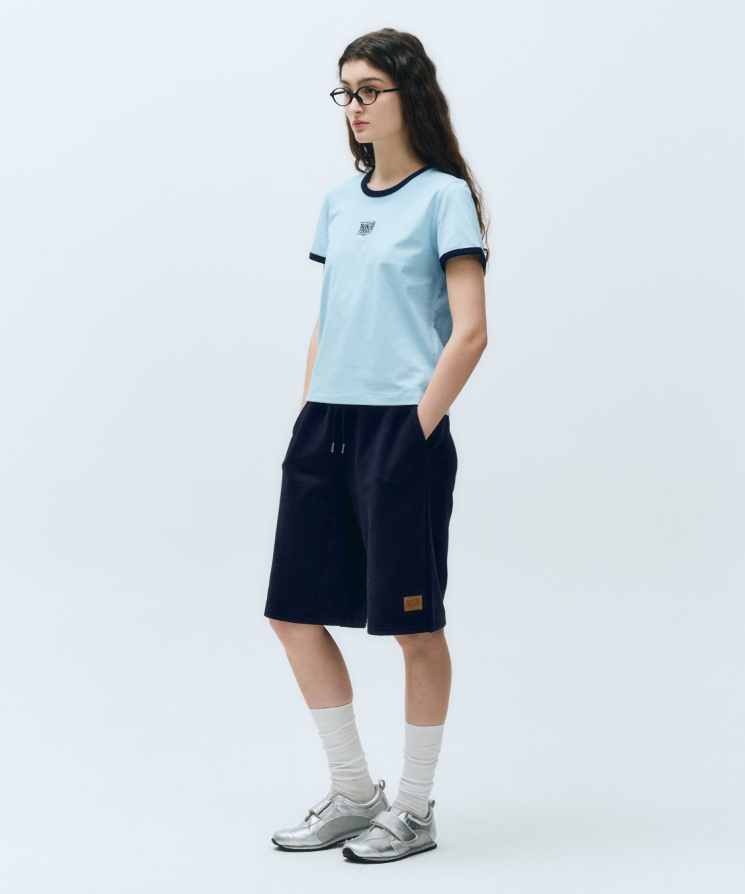 W CLASSIC LOGO RINGER TEE