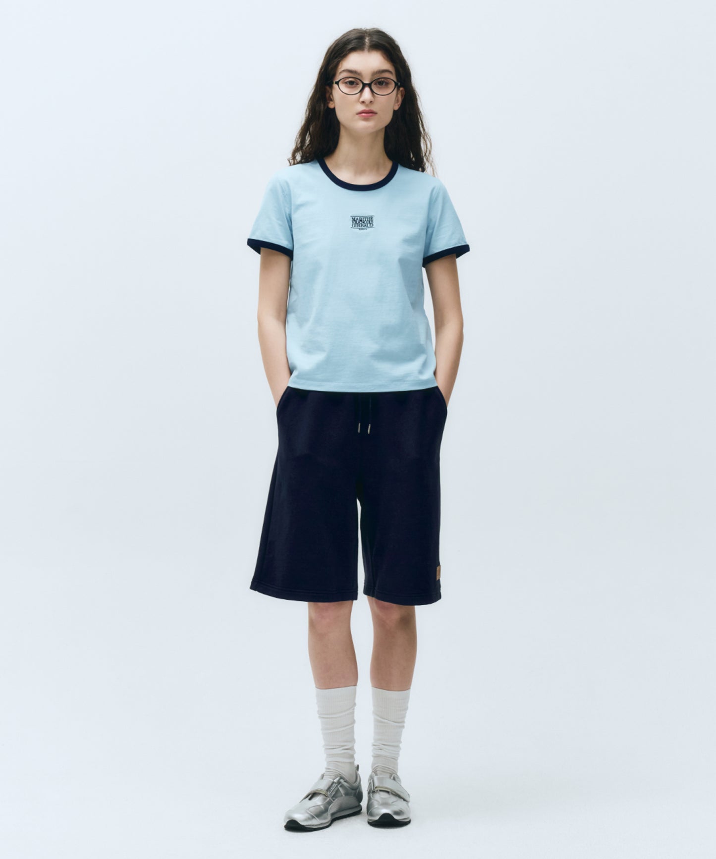 W CLASSIC LOGO RINGER TEE