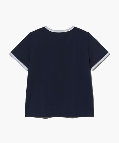 W CLASSIC LOGO RINGER TEE