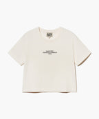 W LETTERING CROP TEE