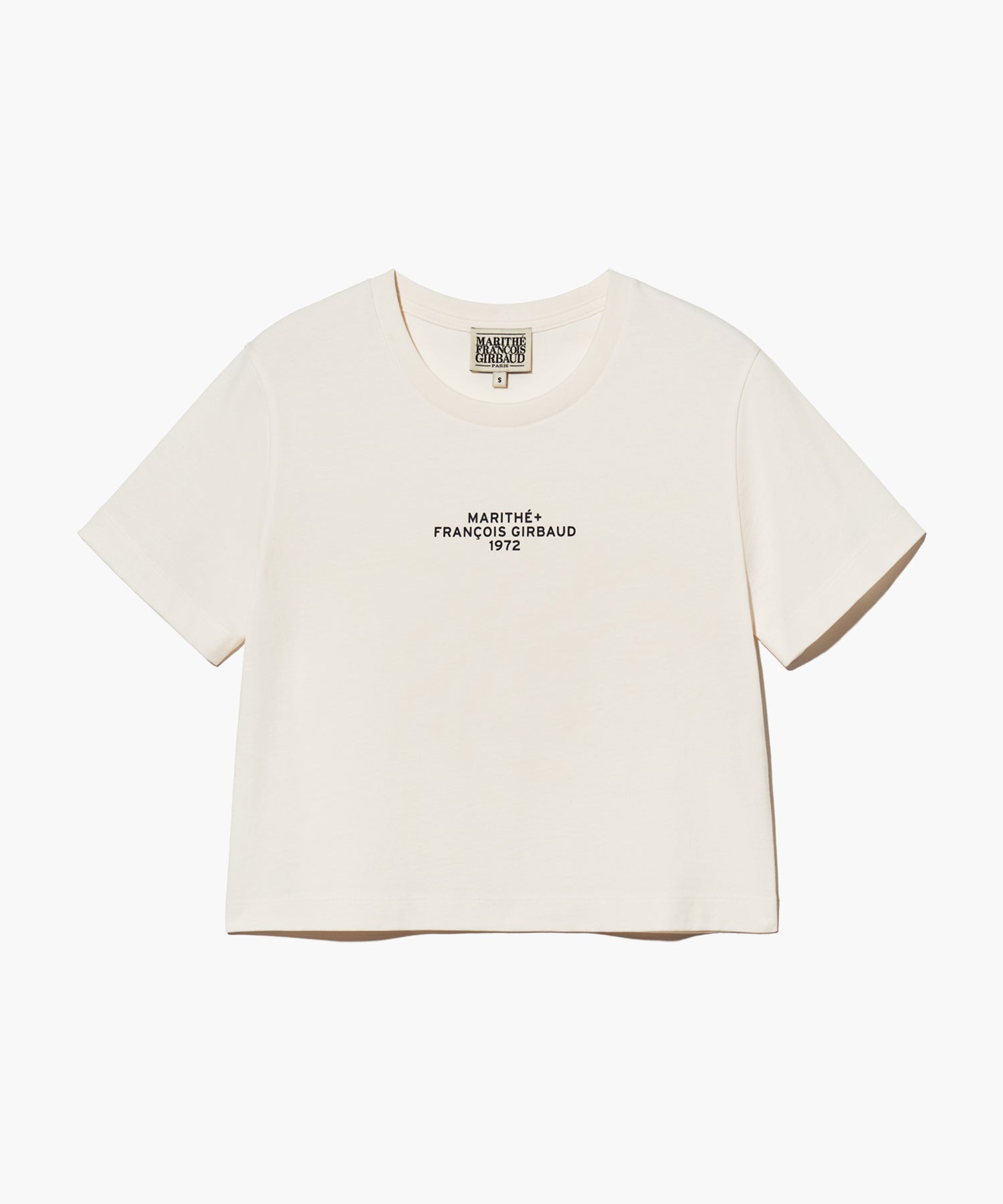 W LETTERING CROP TEE