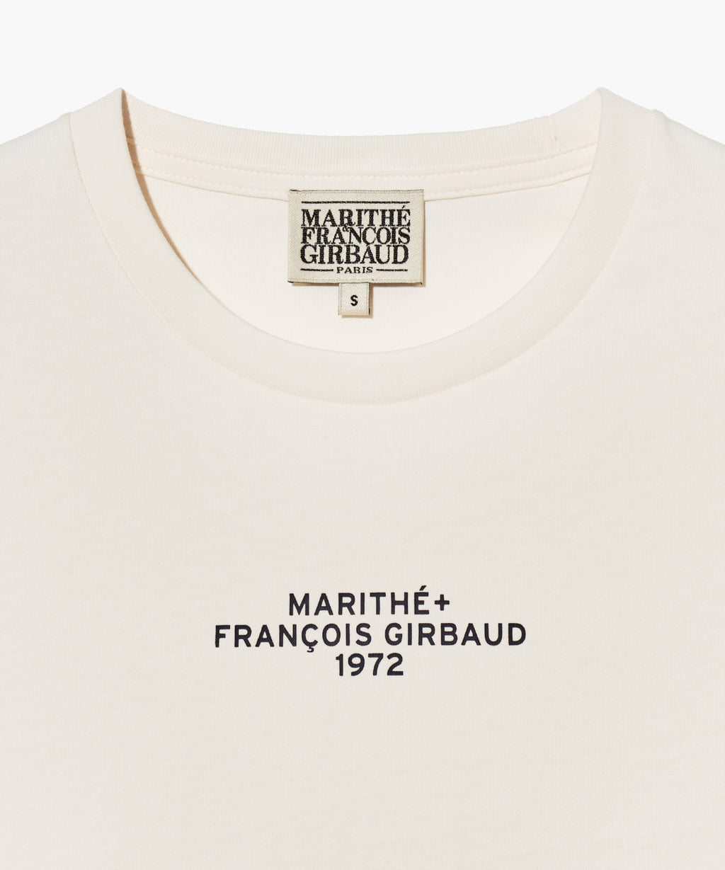 W LETTERING CROP TEE
