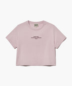 W LETTERING CROP TEE