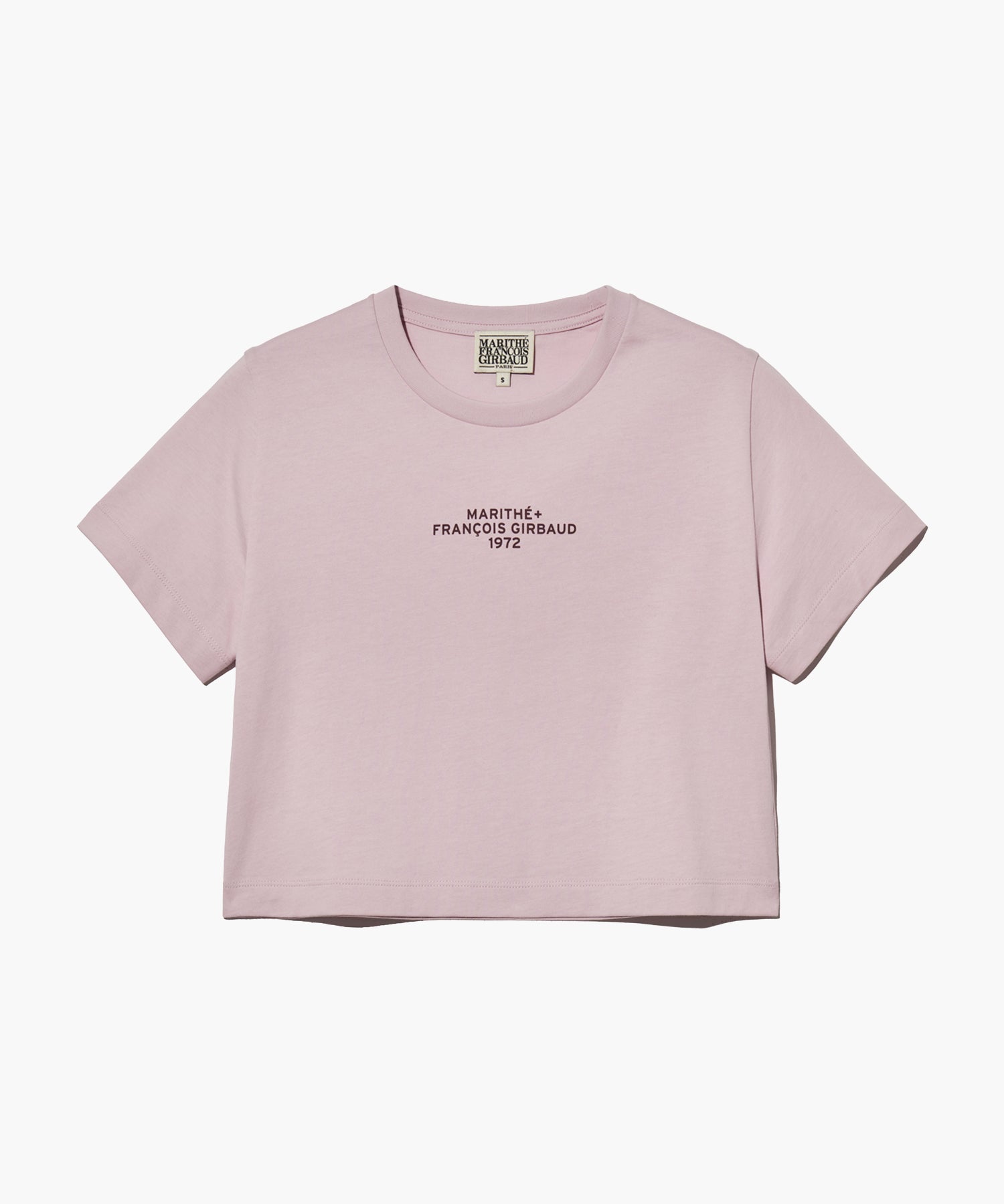 W LETTERING CROP TEE