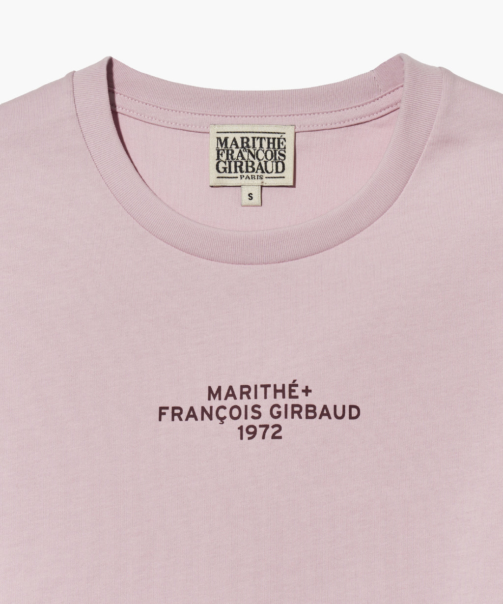 W LETTERING CROP TEE