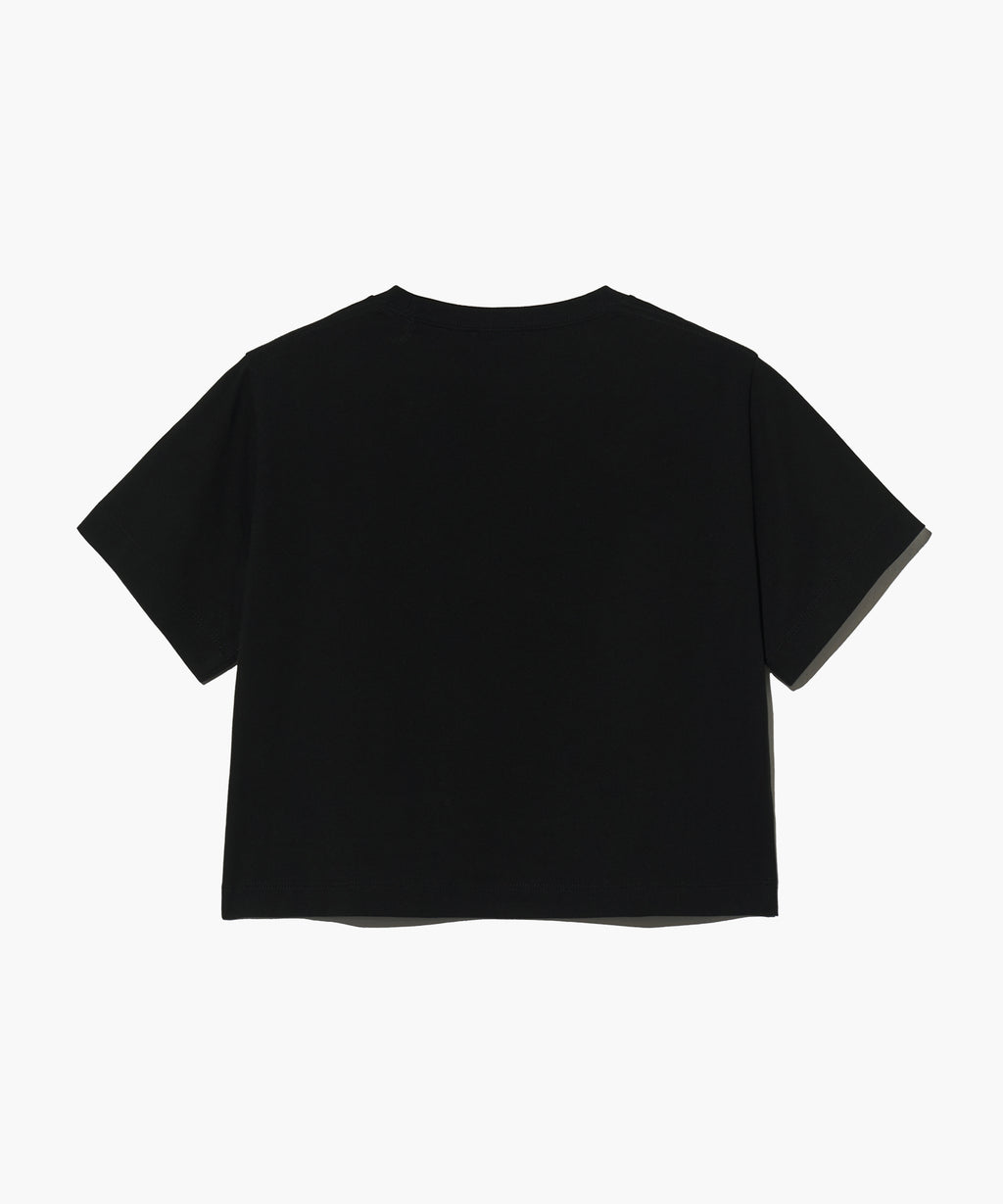 W LETTERING CROP TEE