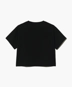 W LETTERING CROP TEE