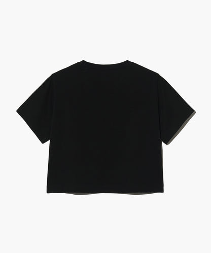 W LETTERING CROP TEE