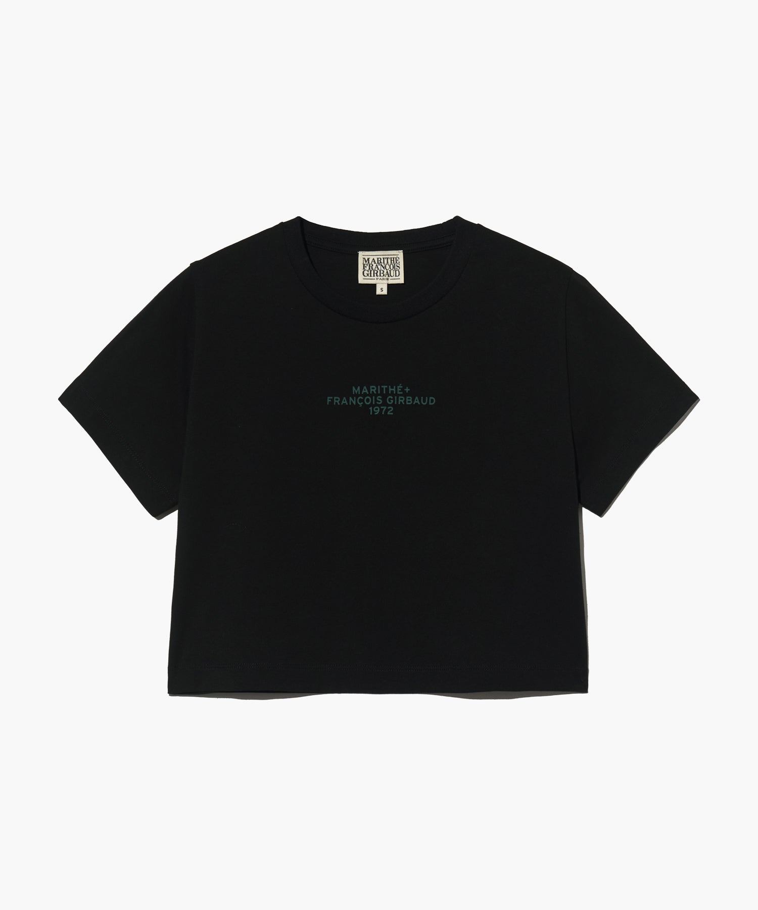 W LETTERING CROP TEE