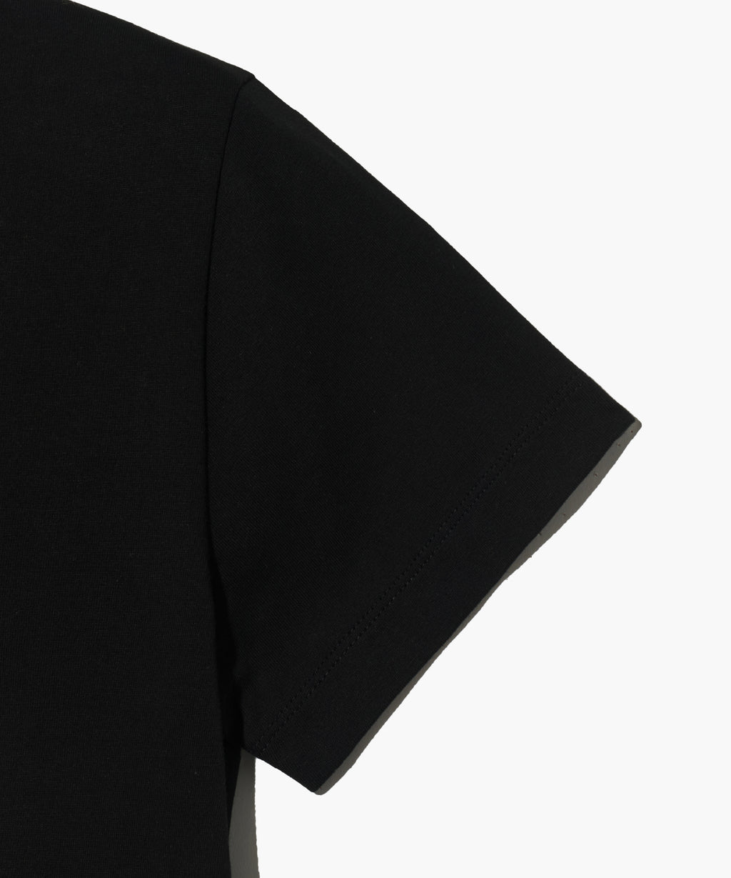 W LETTERING CROP TEE