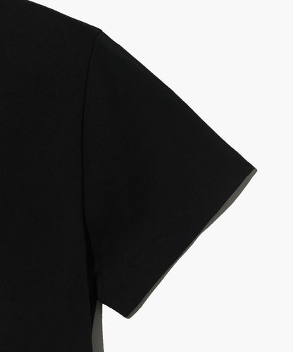 W LETTERING CROP TEE