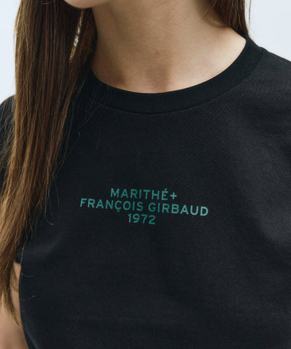 W LETTERING CROP TEE