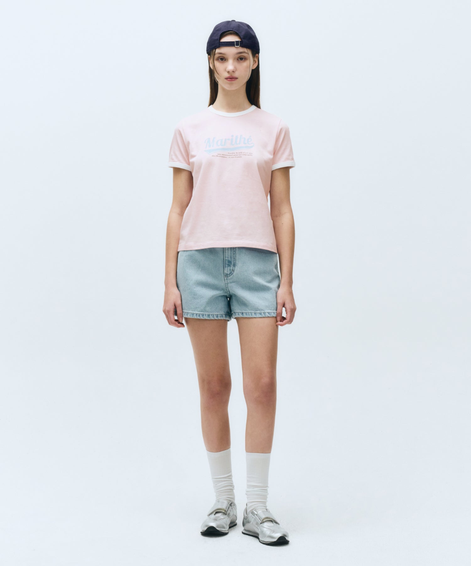 W VINTAGE BASEBALL RINGER TEE