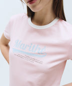 W VINTAGE BASEBALL RINGER TEE