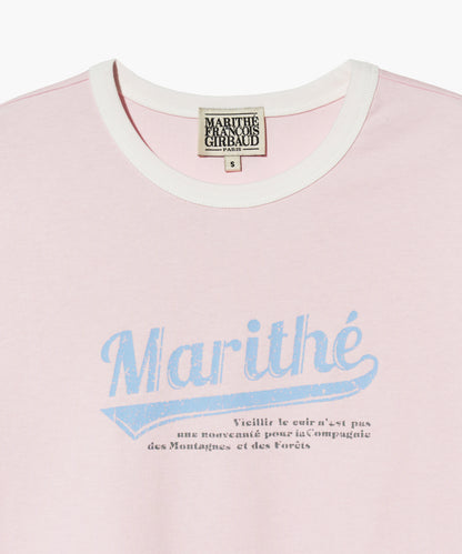 W VINTAGE BASEBALL RINGER TEE