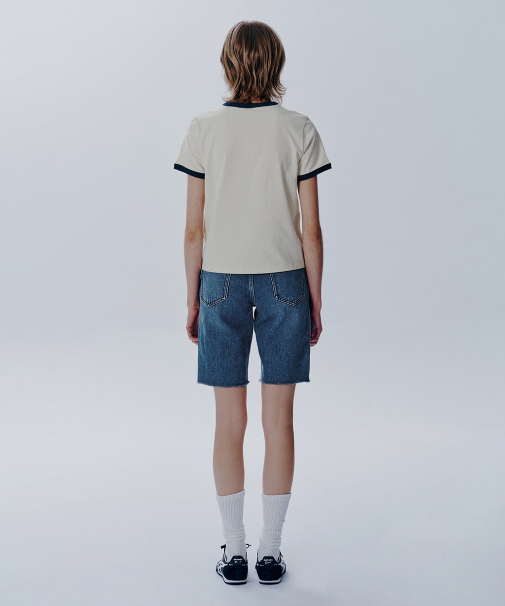 W VINTAGE BASEBALL RINGER TEE