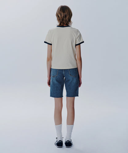 W VINTAGE BASEBALL RINGER TEE