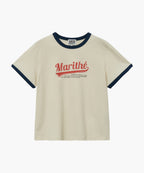 W VINTAGE BASEBALL RINGER TEE