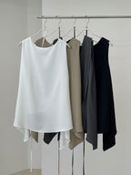 Flyer Chiffon Tank Top with belt