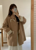 Simple Duffle Collar Jacket
