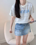 Pocket Button Denim Skirt Shorts