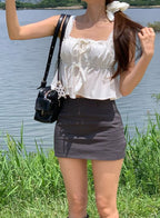 Lace Tied Basic Tank Top