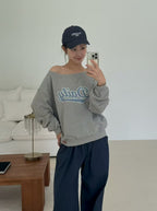 Boat Neck Sweatshirt