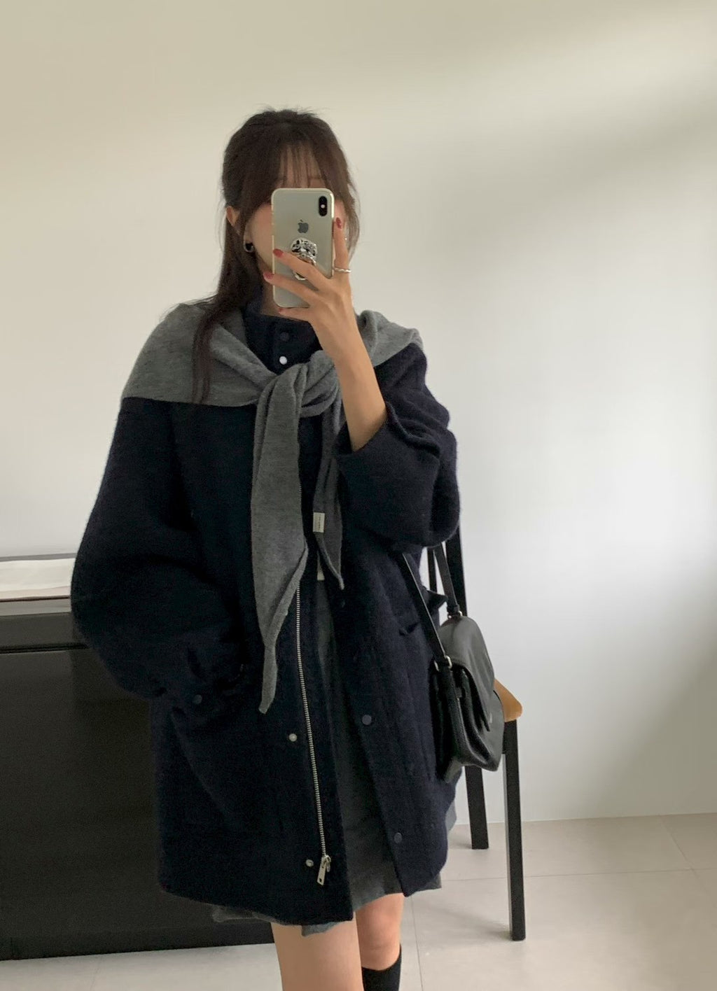 Stand Collar Loose Coat