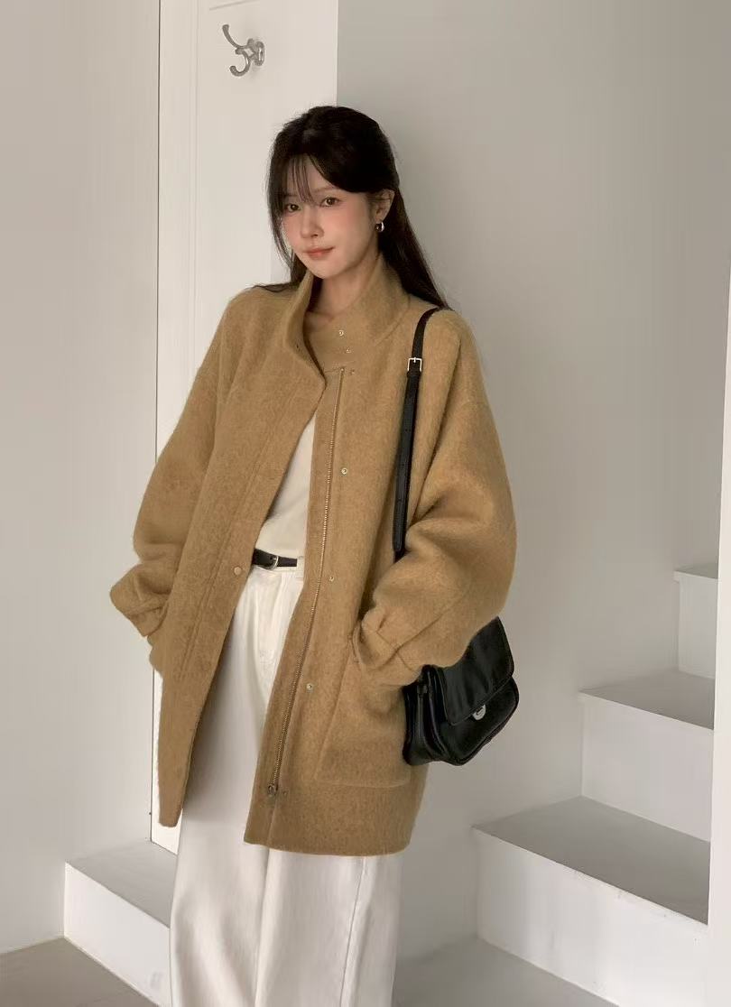 Stand Collar Loose Coat