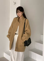Stand Collar Loose Coat