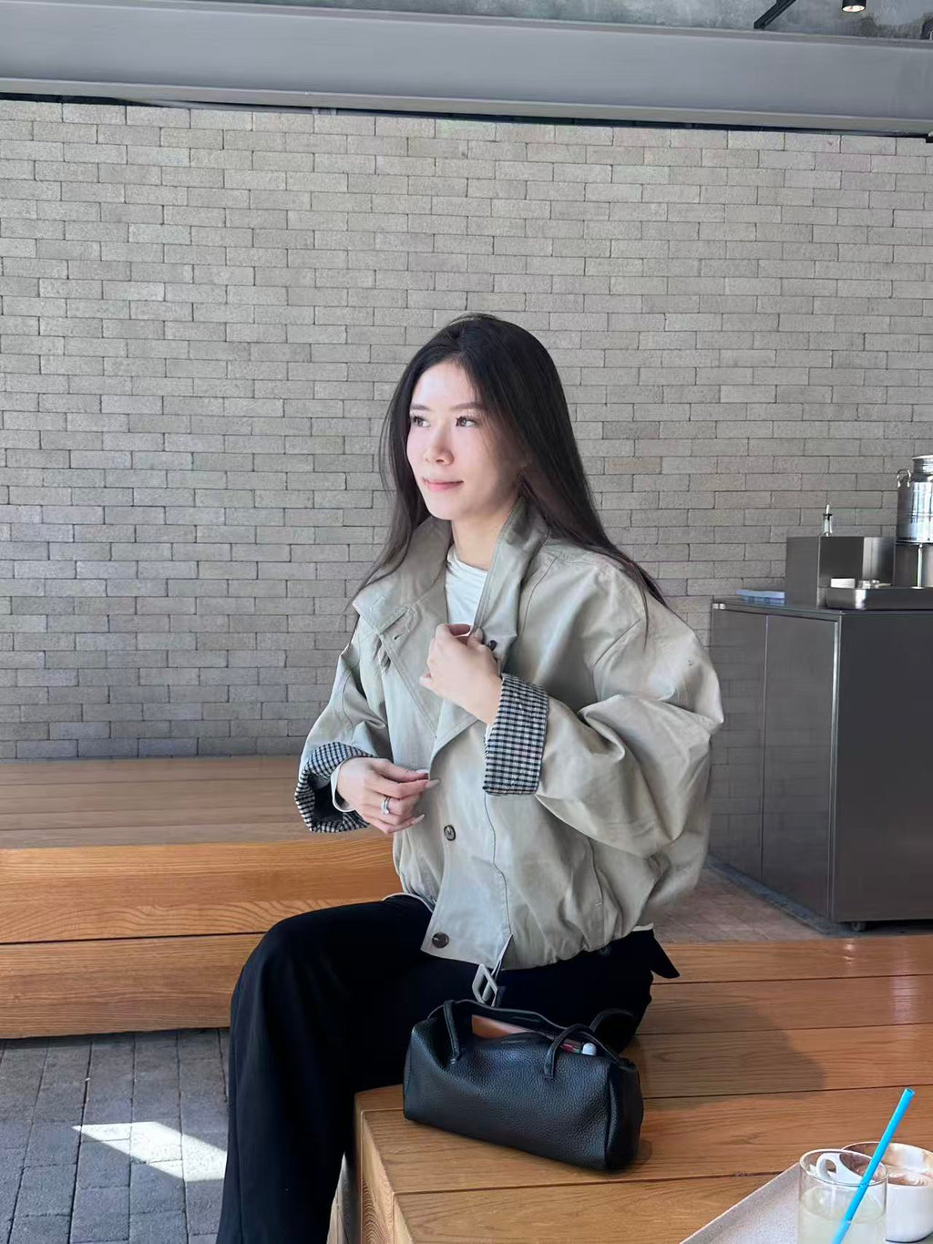 Cropped Trench Jacket