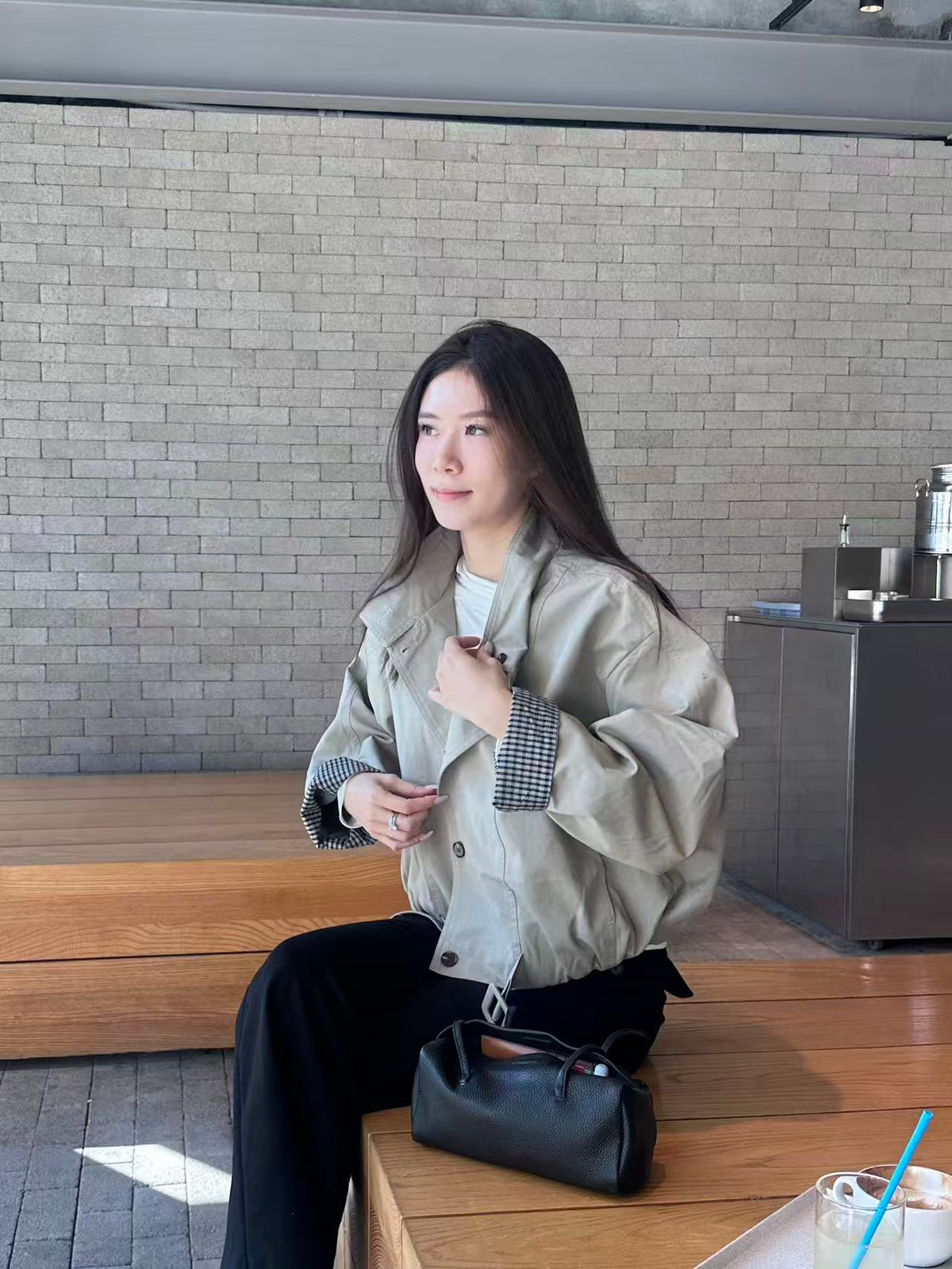 Cropped Trench Jacket