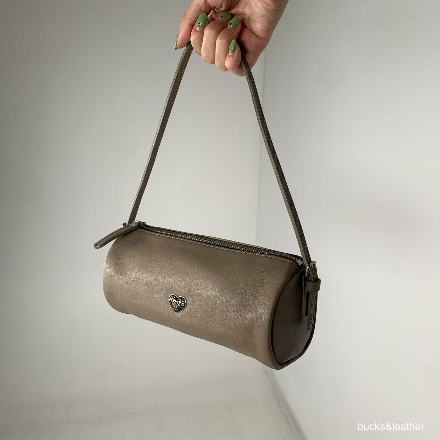 Real Leather Logo Bag