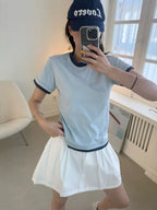 Cotton Outlined  T Top
