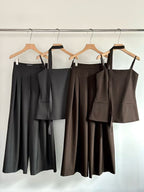 Drapey Pleated Wide Leg Pants
