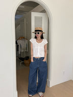 Cool Wide Leg Denim Jeans