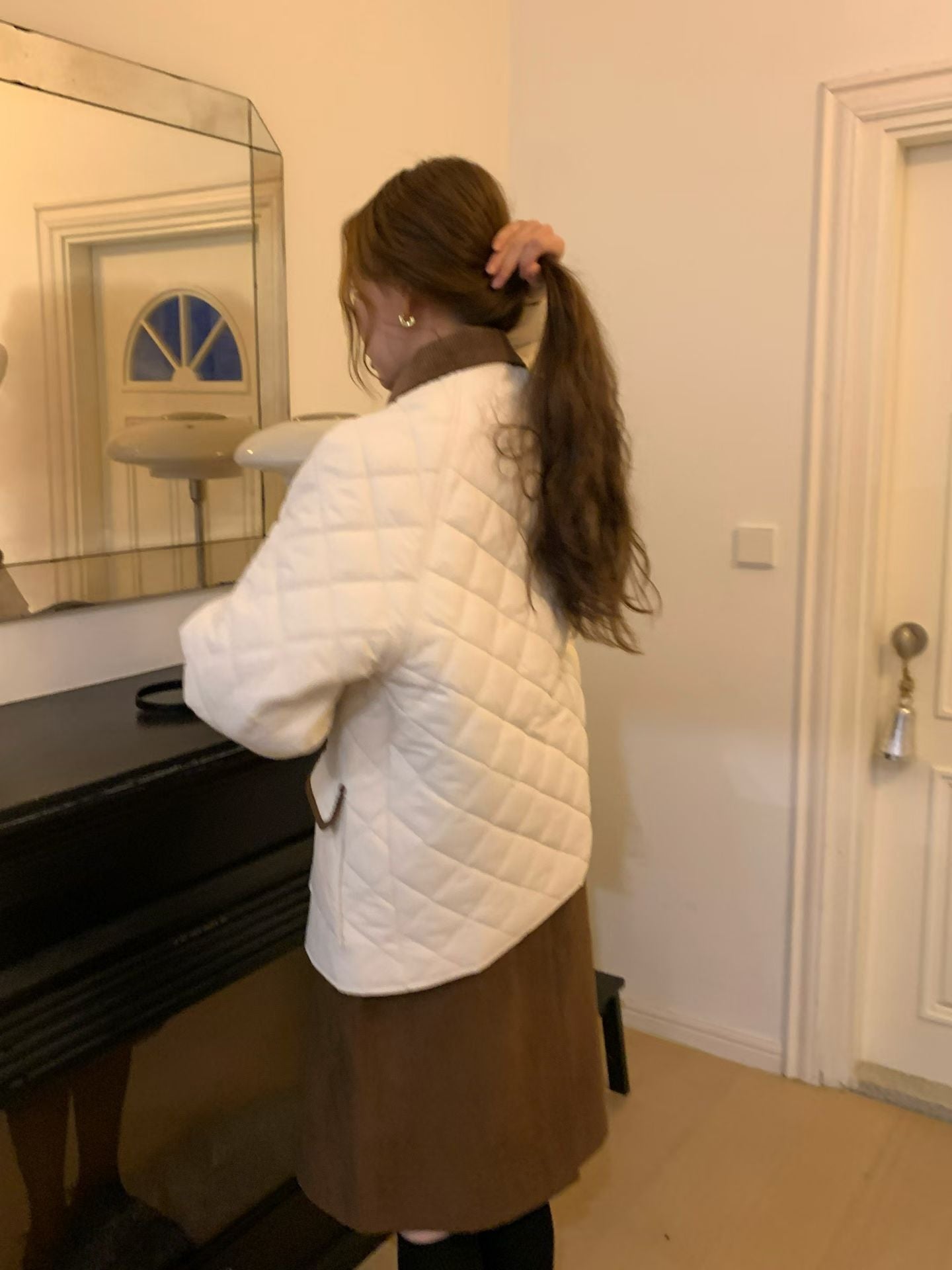 Cotton Collar Neck Jacket