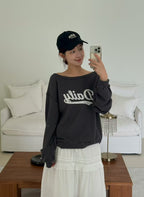 Boat Neck Sweatshirt