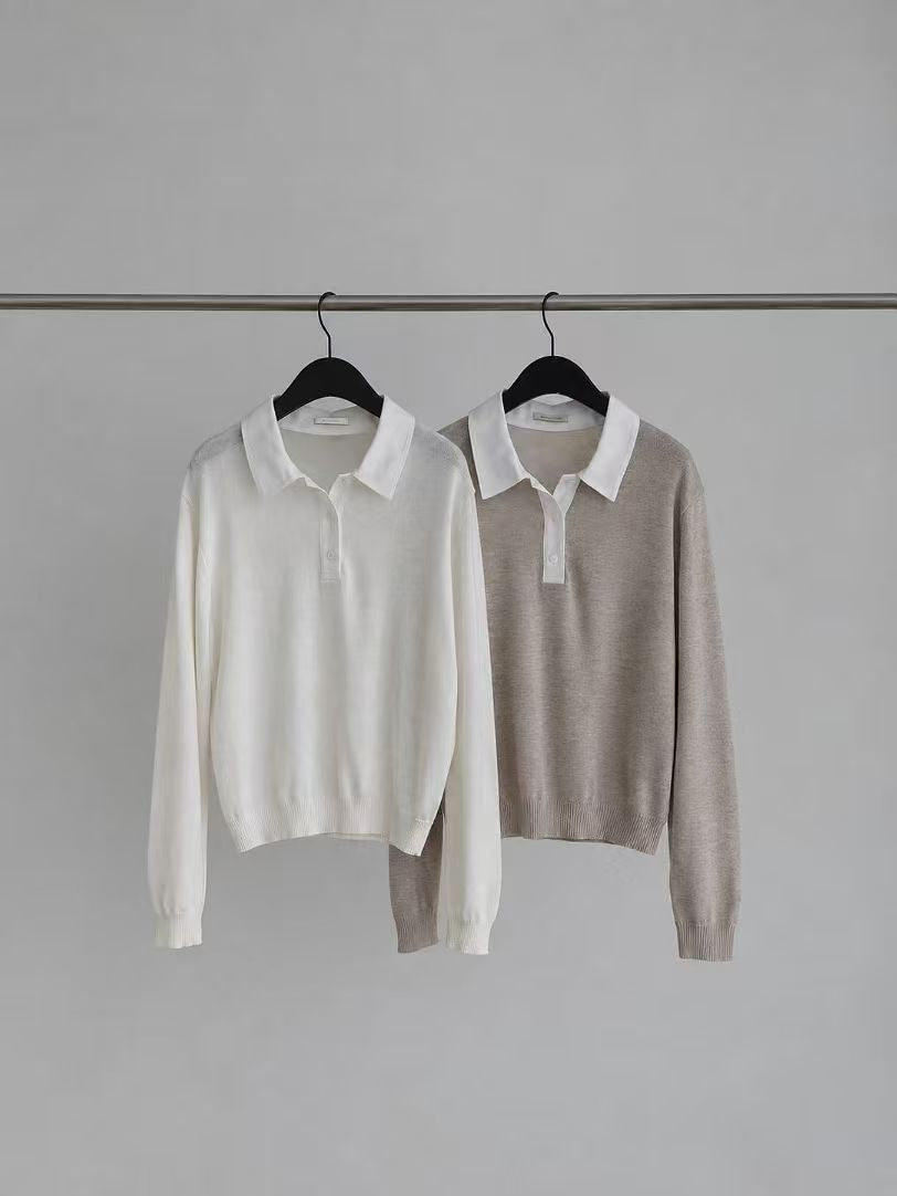 Color Block Polo Top