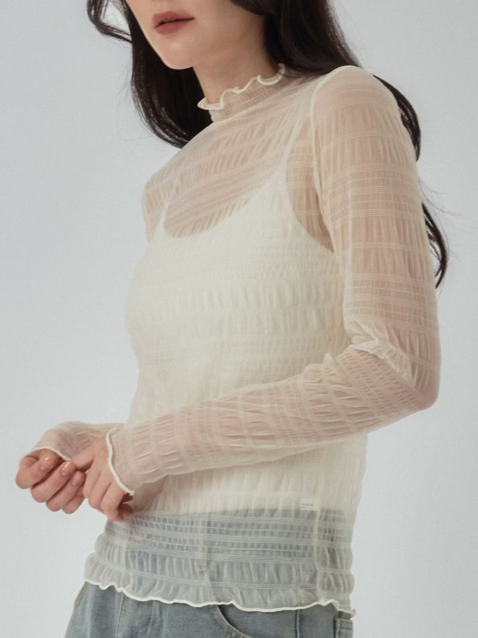 Whole Lace See Through Base Top