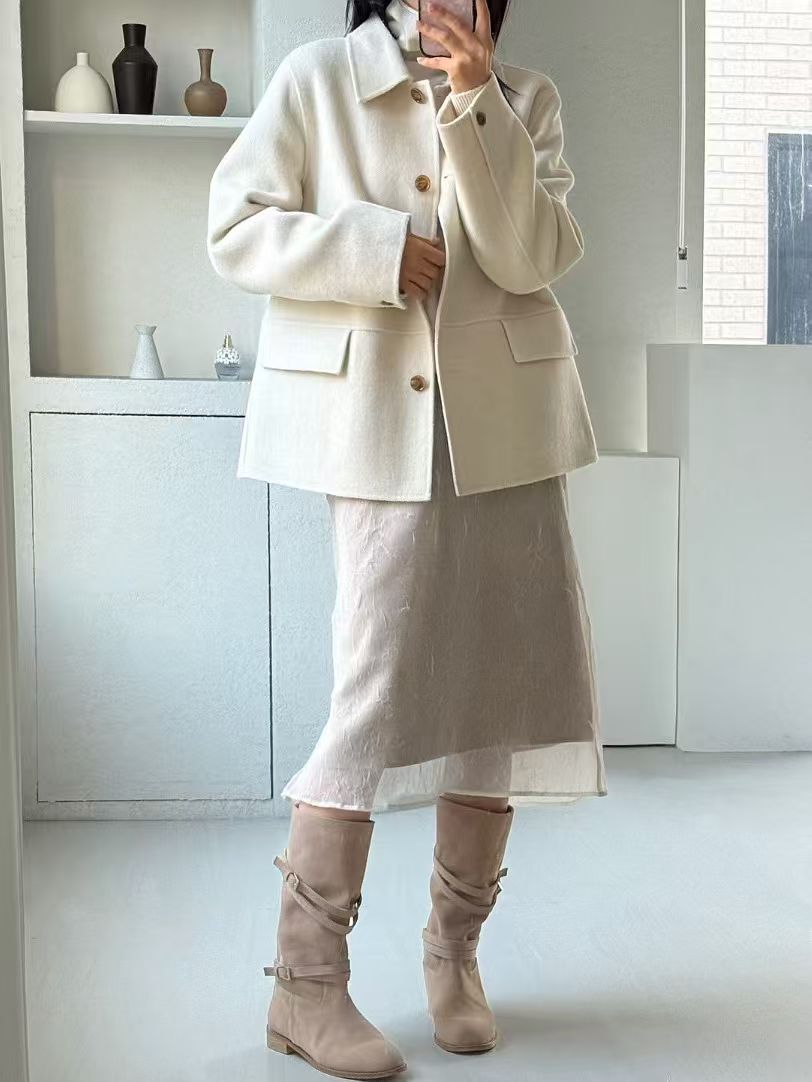 Fur Collar Short Coat