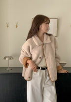 Reversible Fleece Collar Jacket