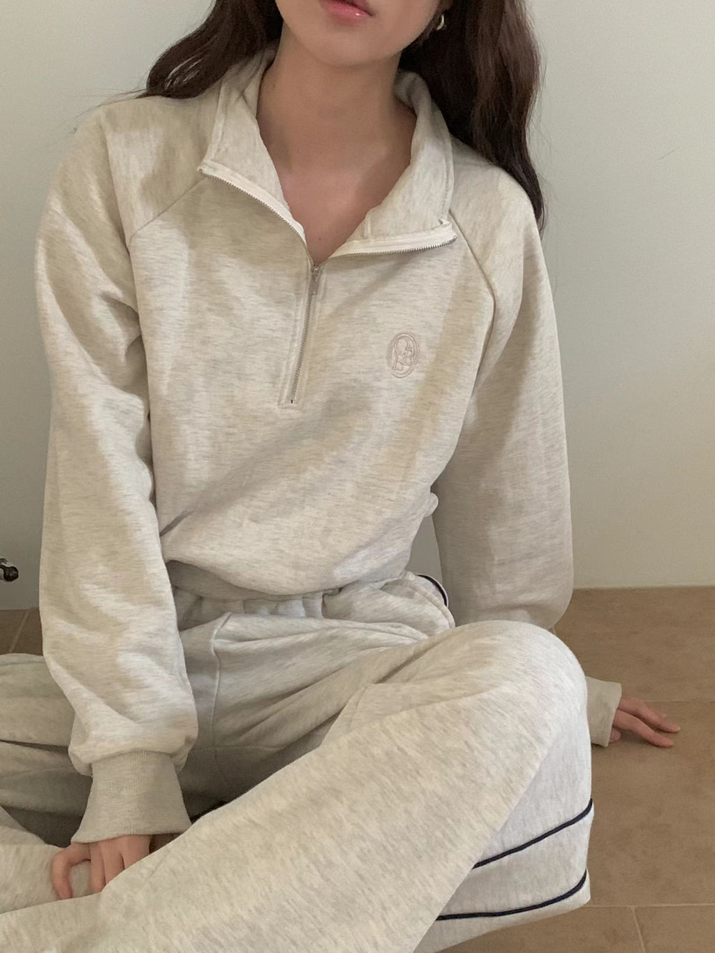 Obe Zipped Cropped Sweater