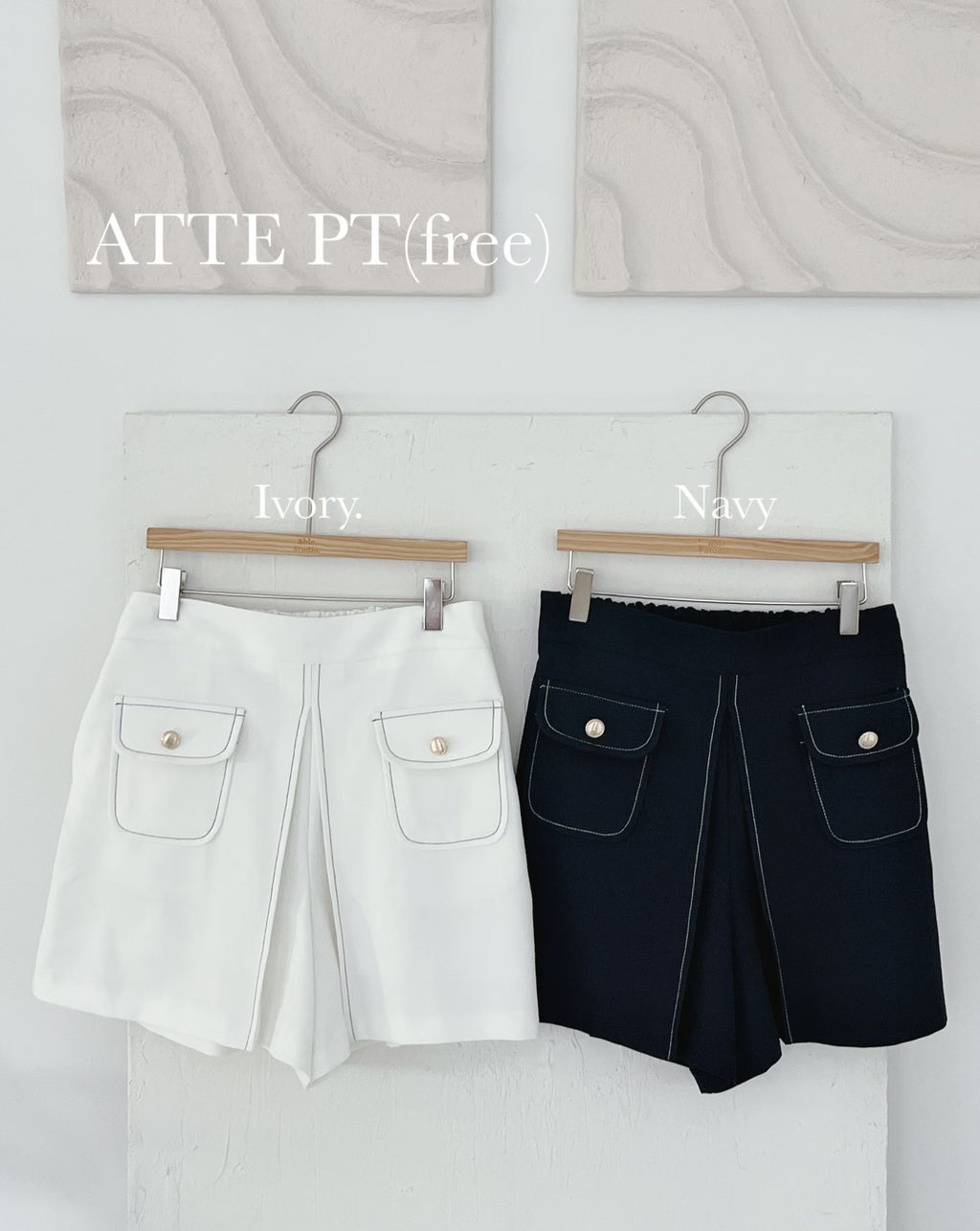 Outlined Chiffon Slit Shorts